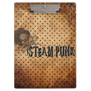 Carpeta De Pinza Colaje de palabras steampunk