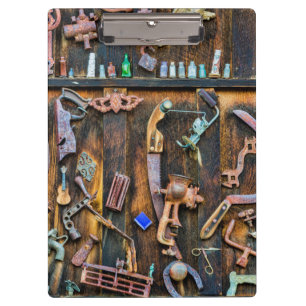Carpeta De Pinza Colección de antigüedades en la pared