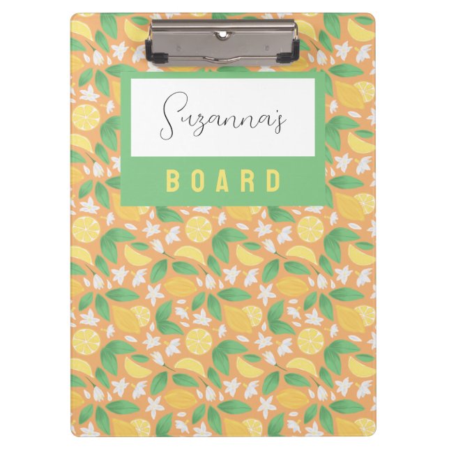 Carpeta De Pinza Colección de patrones de cesta de fruta - limón (Anverso)