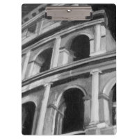 Coliseo romano con dibujos arquitectónicos