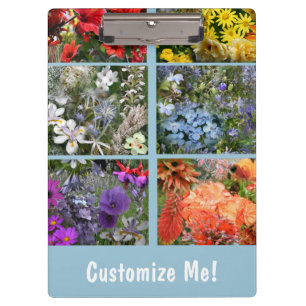 Carpeta De Pinza Collage de fotos Jardín de Flores