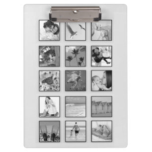 Carpeta De Pinza Collage de fotos Personalizado cuadrado filtrado e