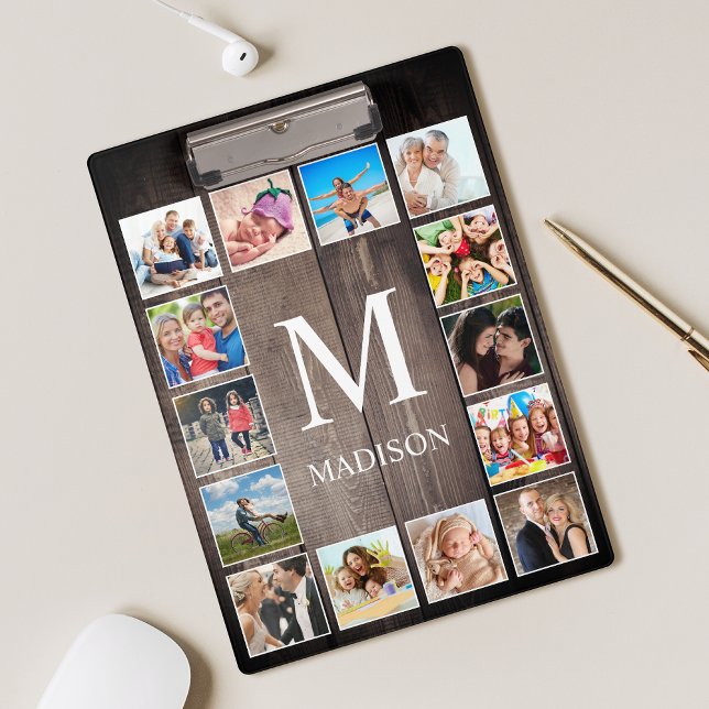 Carpeta De Pinza Collage de fotos personalizado Familia Rustic Farm (Subido por el creador)