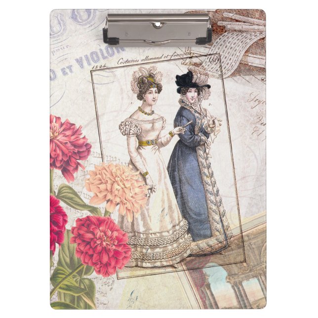 Carpeta De Pinza Collage de moda de Victoria (Anverso)