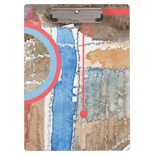 Carpeta De Pinza collage del arte abstracto, técnicas mixtas y