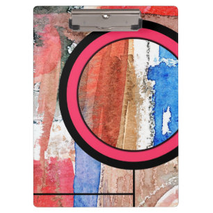 Carpeta De Pinza collage del arte abstracto, técnicas mixtas y