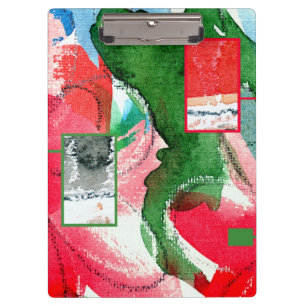 Carpeta De Pinza collage del arte abstracto, técnicas mixtas y