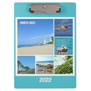 Carpeta De Pinza Collage natural de San Juan, Puerto Rico