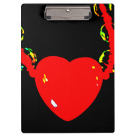 Collar del corazón rojo