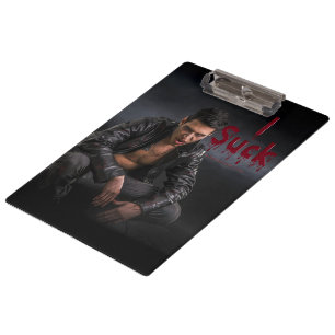 Carpeta De Pinza Colmillos de figura vampírica pálida de Halloween