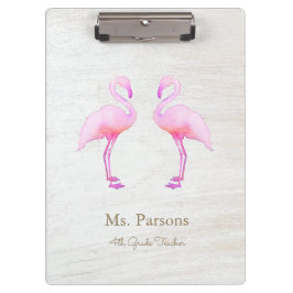 Carpeta De Pinza Color de agua rosa Flamingo