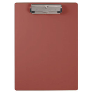 Carpeta De Pinza Color de coñac sólido Minimalista Plata moderna