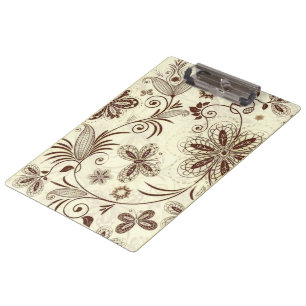 Carpeta De Pinza Color Floral Seamless Pattern