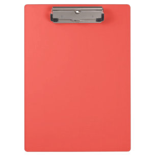 Carpeta De Pinza Color sólido coral vivo