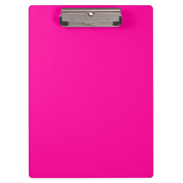 Carpeta De Pinza Color sólido neón rosado (Anverso)