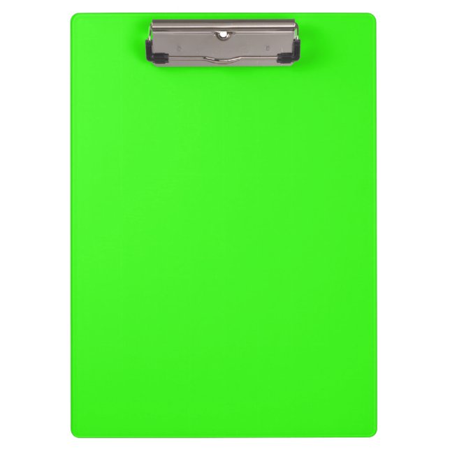 Carpeta De Pinza Color sólido verde neón (Anverso)