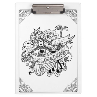 Carpeta De Pinza Coloreando y relaje el tablero