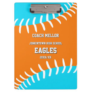 Carpeta De Pinza colores de cualquier equipo béisbol sóftbol con no
