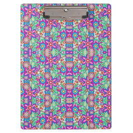 Carpeta De Pinza Colorful clipboard featuring a symmetrical