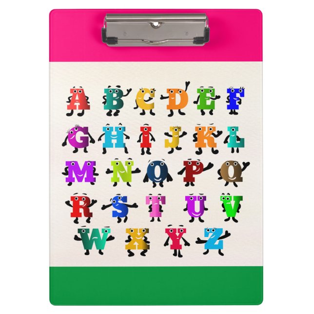 Carpeta De Pinza Coloridas ABC (Anverso)