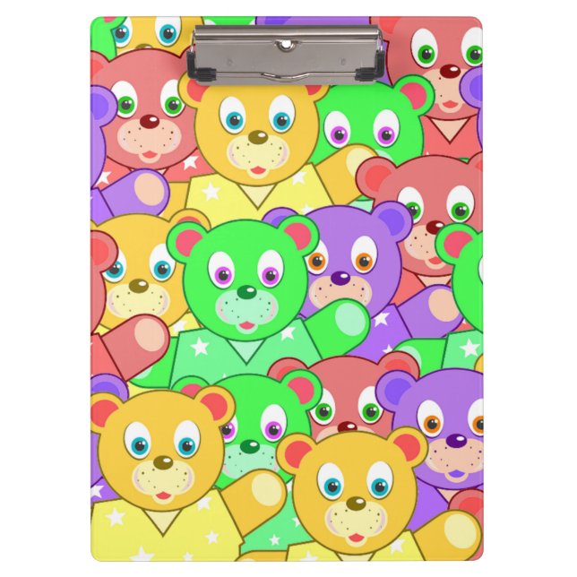 CARPETA DE PINZA COLORIDOS OSOS TEDIDOS (Anverso)