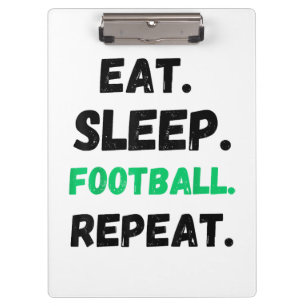 Carpeta De Pinza Come Fútbol Duerme Repite Lindo Come Fútbol Duerme
