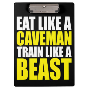 Carpeta De Pinza Comer Como Un Caballero, Entrenar Como Una Bestia 