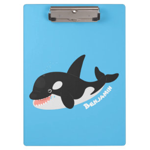 Carpeta De Pinza Cómico asesino ballena orca personalizado lindo il