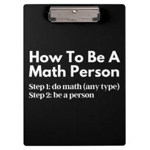 Carpeta De Pinza Cómo ser una persona matemática