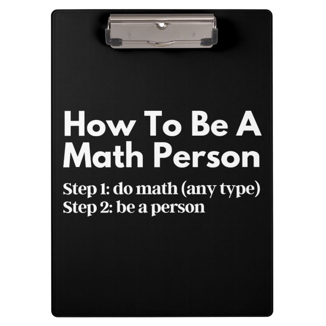 Carpeta De Pinza Cómo ser una persona matemática (Anverso)