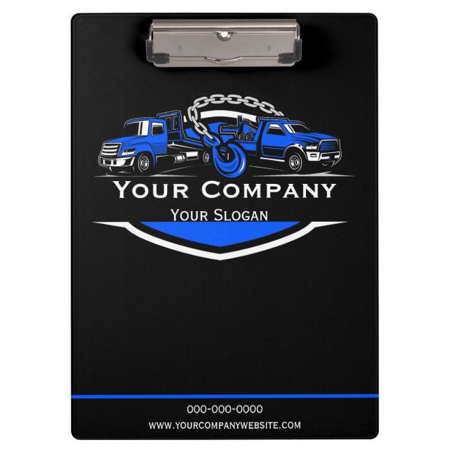 Carpeta De Pinza Compañía de Oleado Profesional, Hauling Service (Anverso)