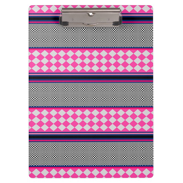 Carpeta De Pinza Comprobar el diseño de patrones mixtos de Harlequi (Anverso)