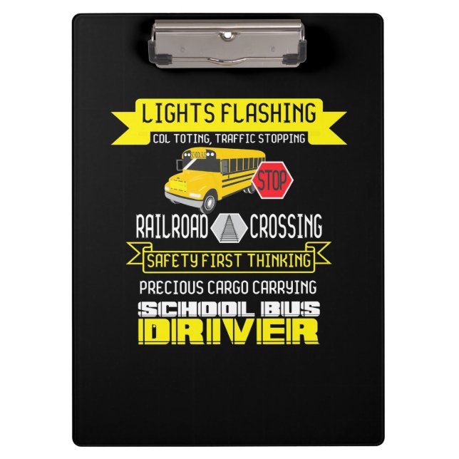 Carpeta De Pinza Conductor de bus orgulloso (Anverso)