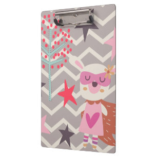Carpeta De Pinza Conejito del super héroe del chica