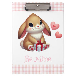 Carpeta De Pinza Conejito lindo del día de San Valentín 