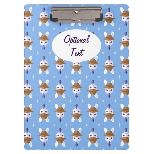 Carpeta De Pinza Conejo blanco Dapper Kawaii (Anverso)