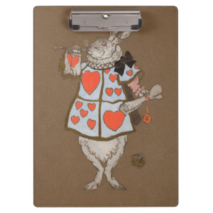 Carpeta De Pinza Conejo Blanco Herald Vintage Alicia en el País de