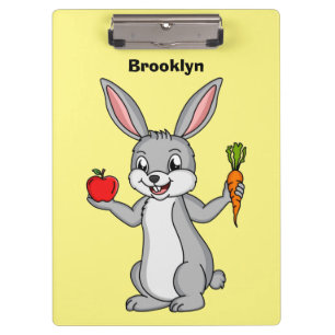 Carpeta De Pinza Conejo de conejo con verduras personalizado