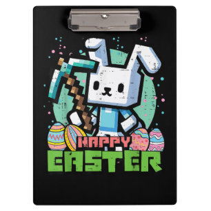 Carpeta De Pinza Conejo de Pascua Feliz Juego de Píxeles 