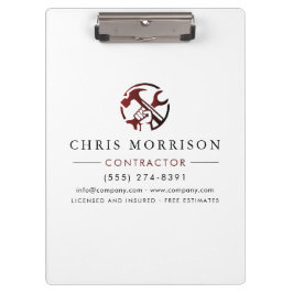 Carpeta De Pinza Construction Business Marketing Logo