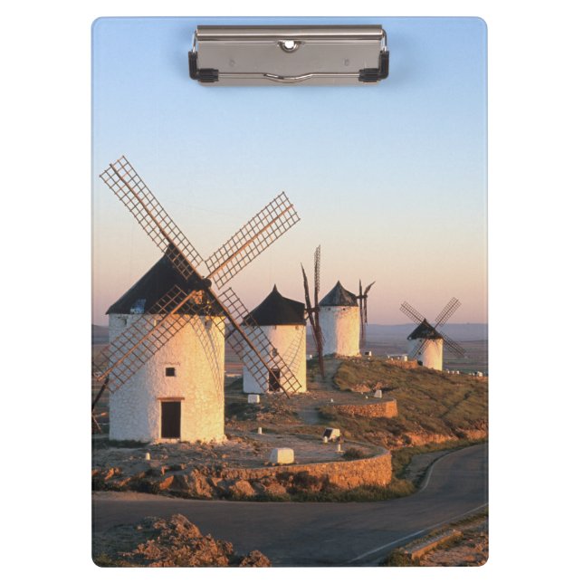 Carpeta De Pinza Consuegra, La Mancha, España, molinos de viento (Anverso)