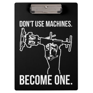 Carpeta De Pinza Conviértete en una máquina - Gracioso Personalizad