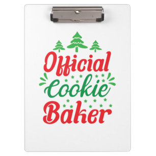 Carpeta De Pinza Cookie Baker oficial de arte de Navidad
