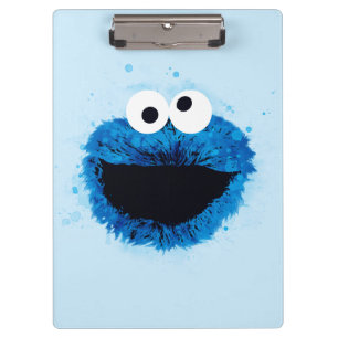 Carpeta De Pinza Cookie Monster   Tendencia acuarela