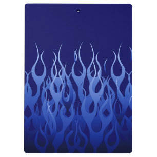 Carpeta De Pinza Cool Blue Racing Flames