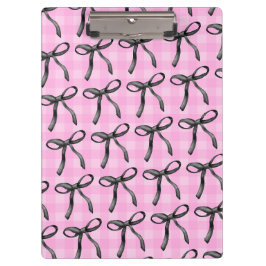 Carpeta De Pinza Coqueta estética rosa y cinta de opciones