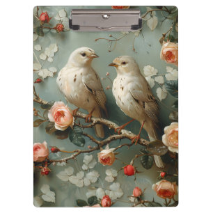 Carpeta De Pinza Coquette Birds Floral