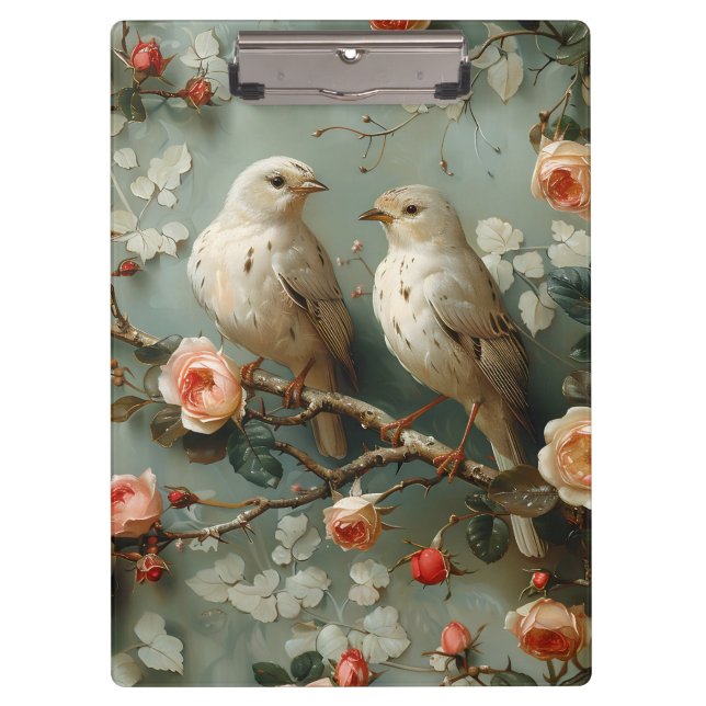 Carpeta De Pinza Coquette Birds Floral (Anverso)