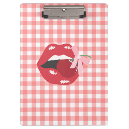 Carpeta De Pinza Coquette Cherry Red Lips