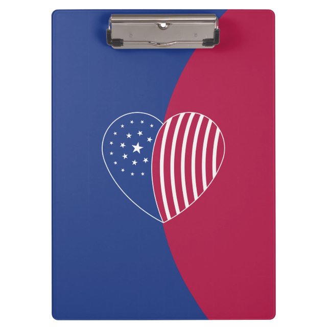 Carpeta De Pinza Corazón de América (curva) (Anverso)